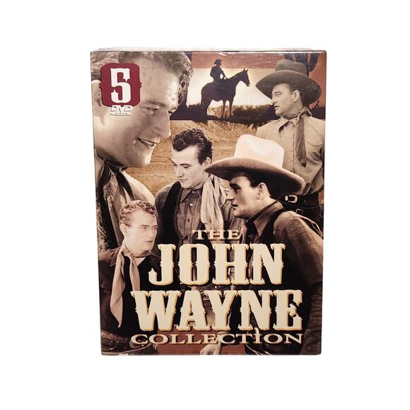 The John Wayne 10 Full Length Movies Collection 5 DVD's Box Set 2003 Brand New - Picture 1 of 6